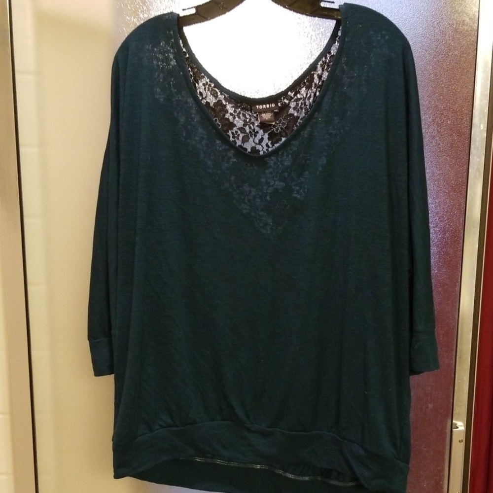 Torrid lace back, dolman